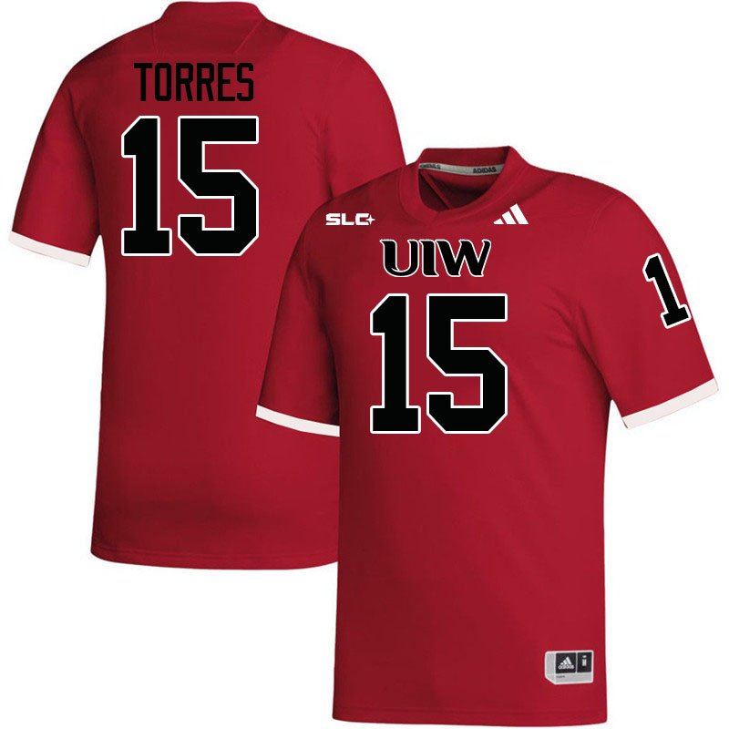 Incarnate Word Cardinals #15 Richard Torres College Football Jerseys,Uniforms-Red